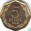 Chili 5 pesos 2008 - Image 1