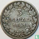 Württemberg 3 Kreuzer 1841 - Bild 1