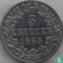 Wúrttemberg 3 Kreuzer 1855 - Bild 1