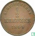 Württemberg ½ kreuzer 1868 - Afbeelding 1