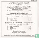 Mozart    Symphonies no. 32, 35 & 36 - Afbeelding 4
