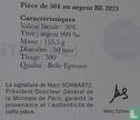 France 50 euro 2023 (PROOF - silver) "90 years of Lacoste" - Image 3