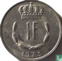 Luxemburg 1 franc 1973 - Afbeelding 1