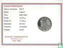 Luxemburg 250 francs 1994 (PROOF - folder) "50 years of the Benelux" - Afbeelding 4