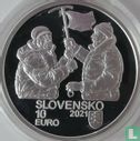 Slowakije 10 euro 2021 (PROOF) "50th anniversary First successful ascent of an eight-thousander by Slovak climbers" - Afbeelding 1