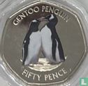 British Antarctic Territory 50 pence 2019 (coloured) "Gentoo penguin" - Image 2