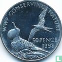 Ascension 50 pence 1998 "WWF conserving nature - Frigate birds" - Image 1