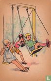Kinderen schommelen