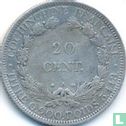 French Cochinchina 20 centimes 1879 - Image 2