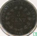 Colonies françaises 5 centimes 1843 - Image 1