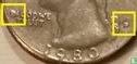 Verenigde Staten ¼ dollar 1980 (D - misslag) - Afbeelding 3