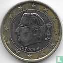 Belgique 1 euro 2008 (fauté) - Image 1