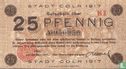Cologne, ville - 25 pfennig 1917 - Image 1