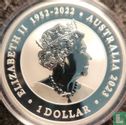 Australie 1 dollar 2023 (non coloré) "Australian silver swan" - Image 1
