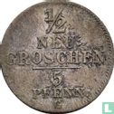 Saxony-Albertine ½ neugroschen / 5 pfennige 1843 - Image 2