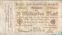 Aachen 20 Miljard Mark 1923 - Afbeelding 1