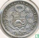 Pérou 1 dinero 1897 (JF) - Image 1