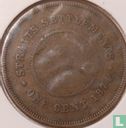Straits Settlements 1 cent 1874 (H - coin alignment) - Image 1