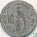Guatemala 10 Centavos 1925 (Silber) - Bild 2