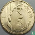 India 5 rupees 2020 (Hyderabad) - Image 1