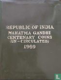 India jaarset 1969 "100th anniversary Birth of Mahatma Gandhi" - Afbeelding 1