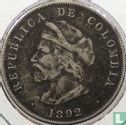 Colombie 50 centavos 1892 (type 2) "400th anniversary Columbus' discovery of America" - Image 1