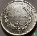 Uruguay 50 centésimos 1893 - Image 1