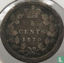 Canada 5 cents 1870 (type 1) - Image 1