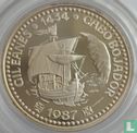 Portugal 100 escudos 1987 (BE - argent) "Gil Eanes crossed Cape Bojador in 1434" - Image 1