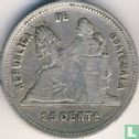 Guatemala 25 centavos 1893 - Image 2