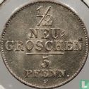 Saxony-Albertine ½ neugroschen / 5 pfennige 1848 - Image 2