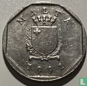 Malta 5 cents 1991 (misstrike) - Image 1