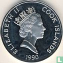 Cook-Inseln 50 Dollar 1990 (PP) "500 years of America - Cortez and Montezuma" - Bild 1