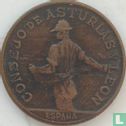 Asturias and León 1 peseta 1937 - Image 2