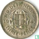 Verenigd Koninkrijk 3 pence 1943 (type 1) - Afbeelding 1