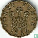 Verenigd Koninkrijk 3 pence 1939 (type 2) - Afbeelding 1