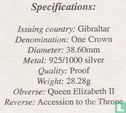 Gibraltar 1 crown 2001 (PROOF) "The Victorian Age - Accession to the throne" - Image 3