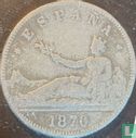 Spanje 2 peseta 1870 (1870) - Afbeelding 1