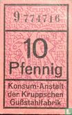 Essen, Anstalt der Kruppschen Gussstahlfabrik 10 Pfennig 1915 - Bild 1