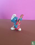 Rock & Roll Smurf - dark red guitar with brown neck - Image 1