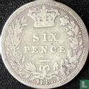 Verenigd Koninkrijk 6 pence 1883 - Afbeelding 1