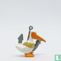 Pelikan mit Anker