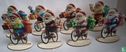 Kerstman op fiets