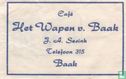 Café Het Wapen v. Baak