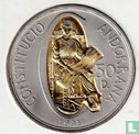 Andorra 50 diner 1994 "1e verjaardag van de grondwet van Andorra" - Afbeelding 2