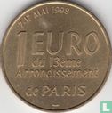 Frankrijk 1 euro 1998 du 13ème Arrondissement de Paris