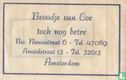 Broodje van Cor