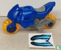 Blue motorcycle