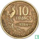 Frankrijk 10 francs 1954 (zonder B) - Afbeelding 1