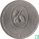 Grenade 4 dollars 1970 "FAO - Inauguration of the Caribbean development bank" - Image 1